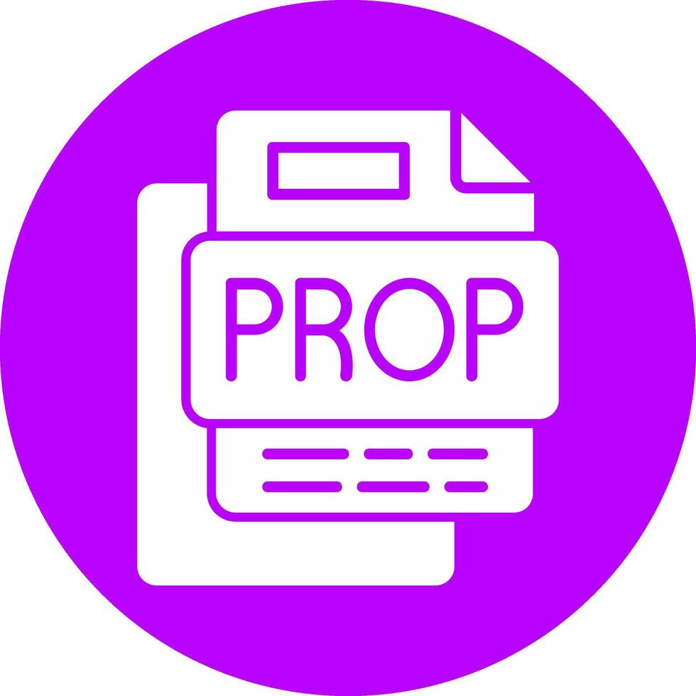 Prop File Glyph Multi Circle Icon vector