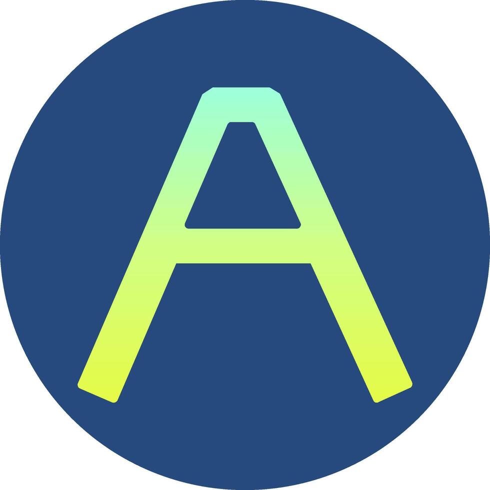 Capital A Icon vector