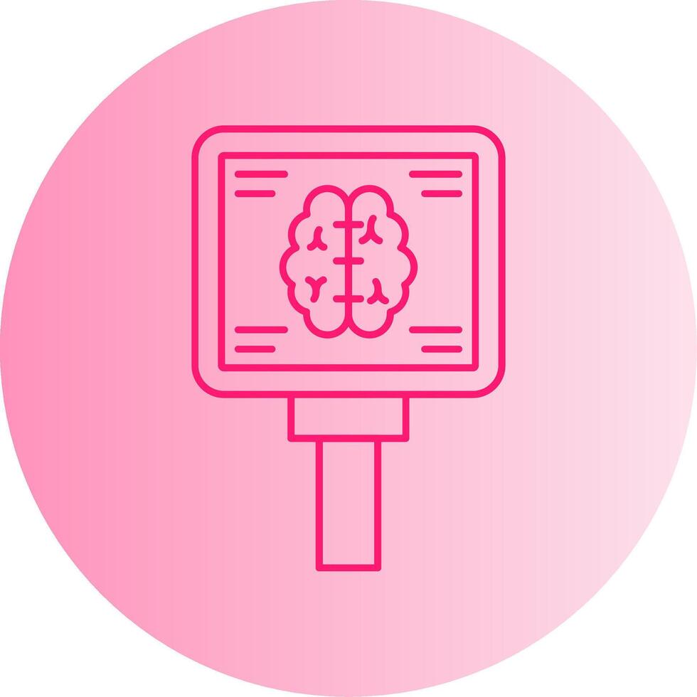 Mri Gradient Circle Icon vector