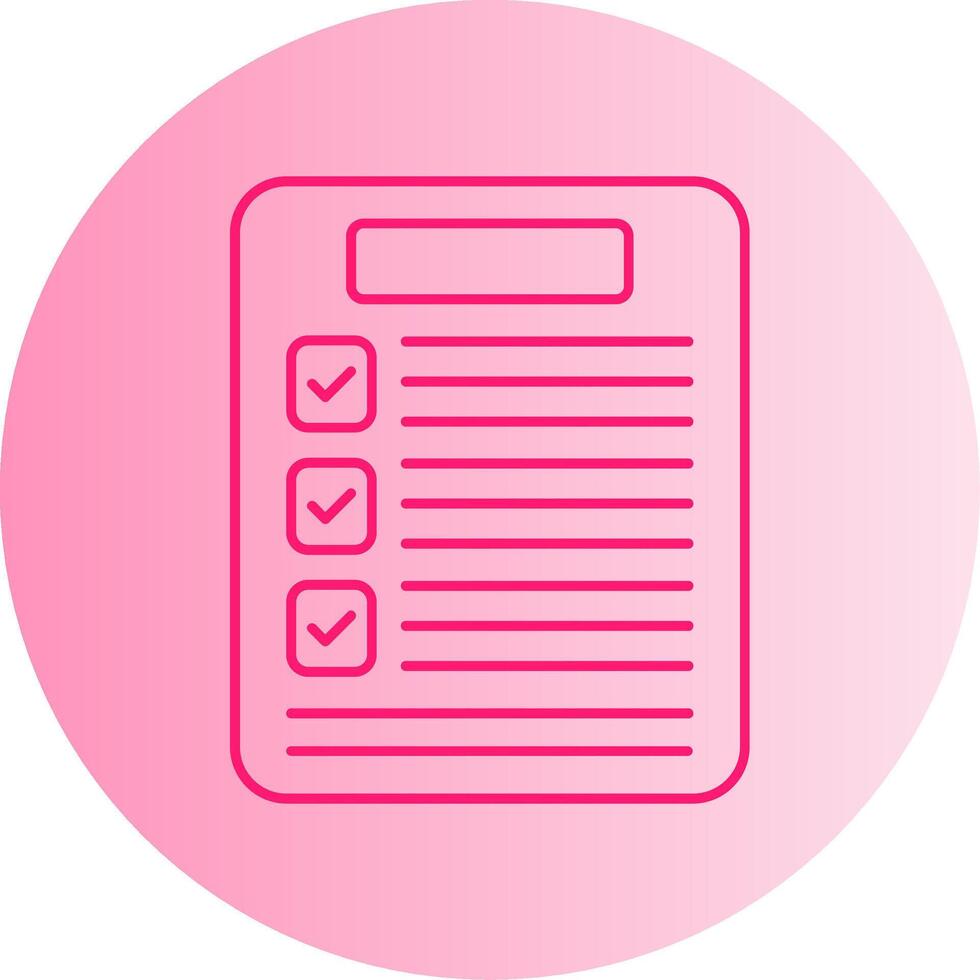 Results Gradient Circle Icon vector