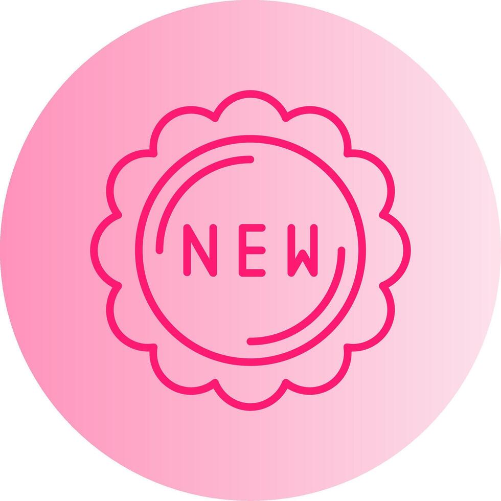 New Gradient Circle Icon vector