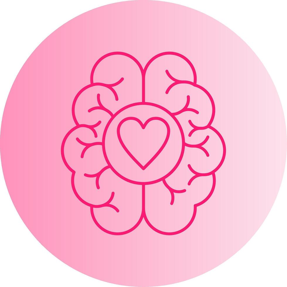 Dopamine Gradient Circle Icon vector
