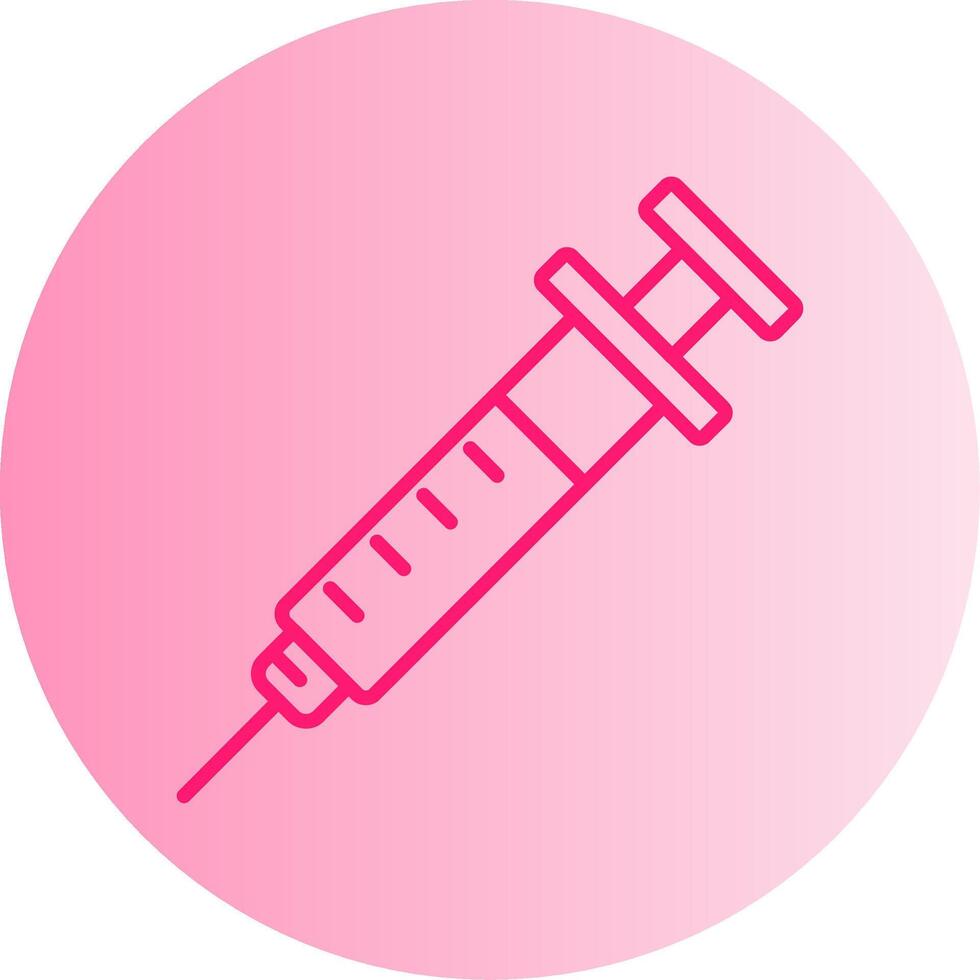 Injection Gradient Circle Icon vector
