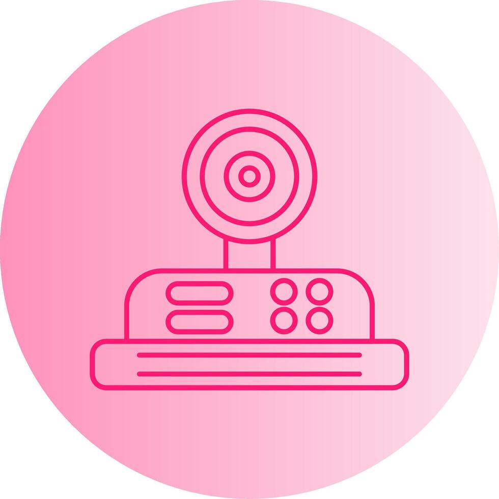 Camera Gradient Circle Icon vector