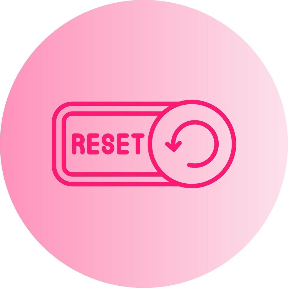 Reset Gradient Circle Icon vector