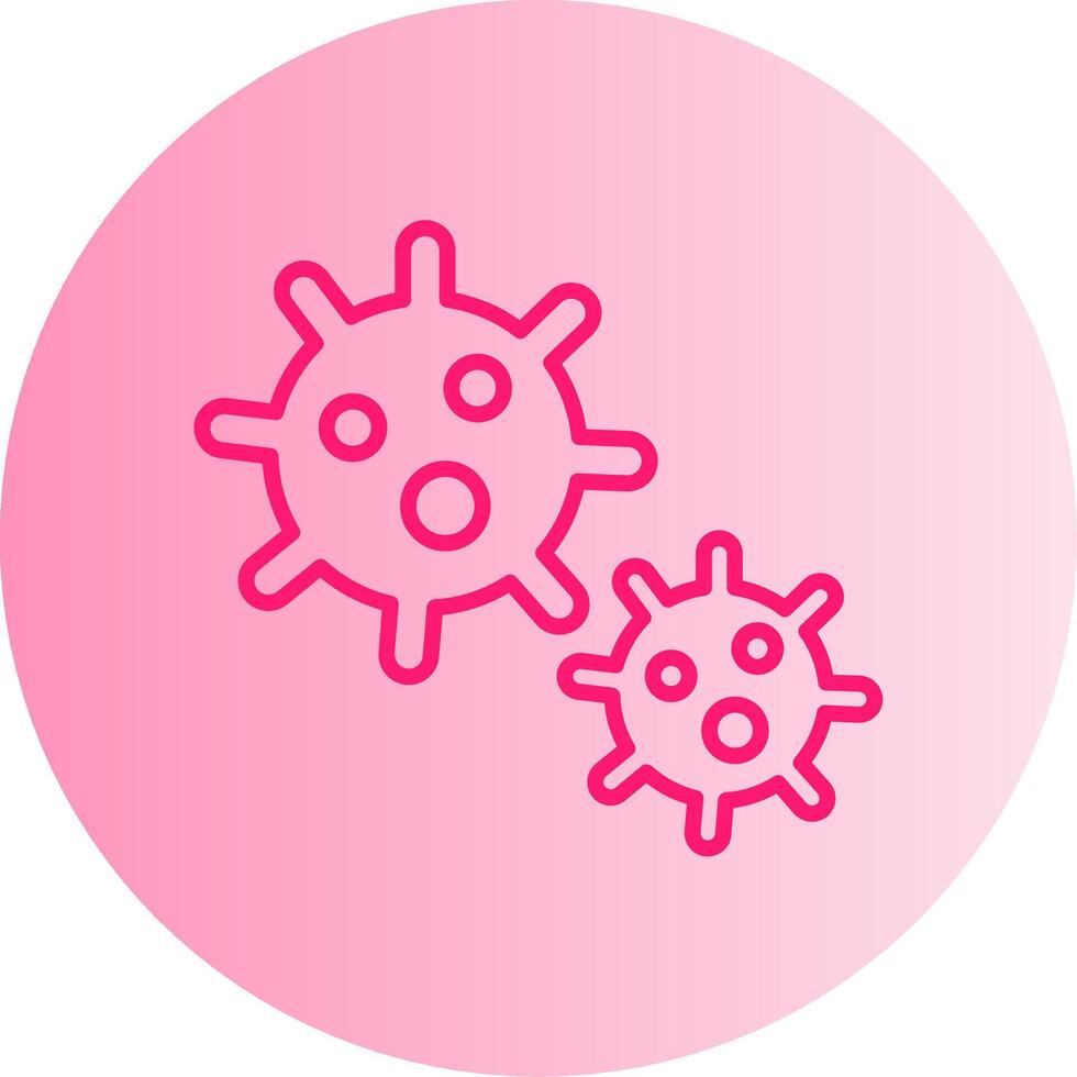 Platelet Gradient Circle Icon vector
