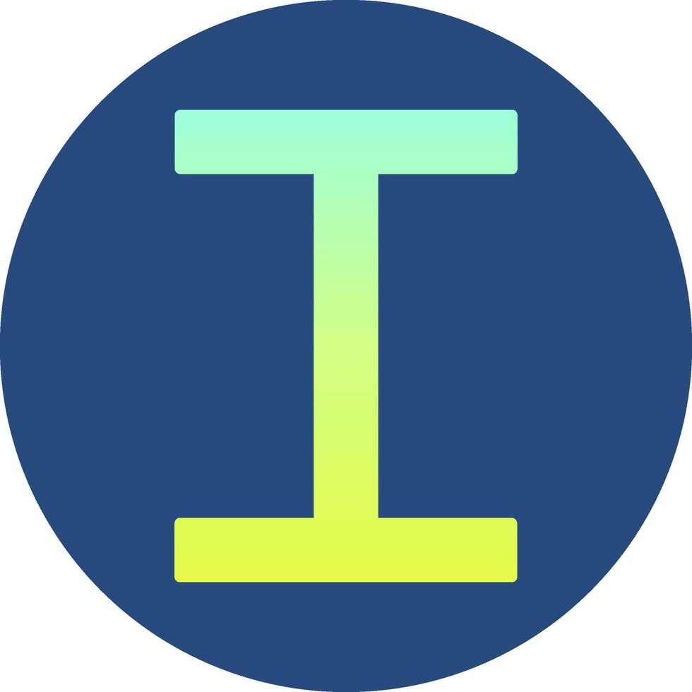Capital I Icon vector