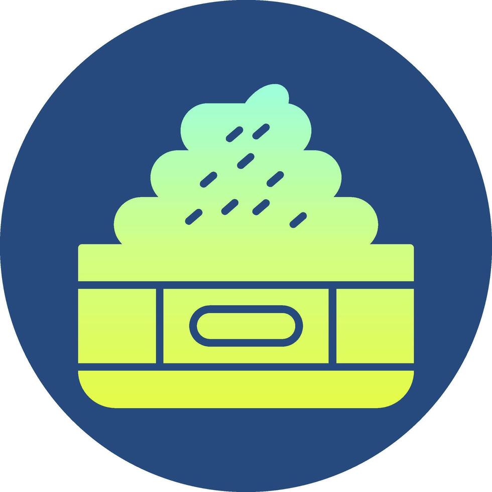 Cream Gradient Circle Icon vector