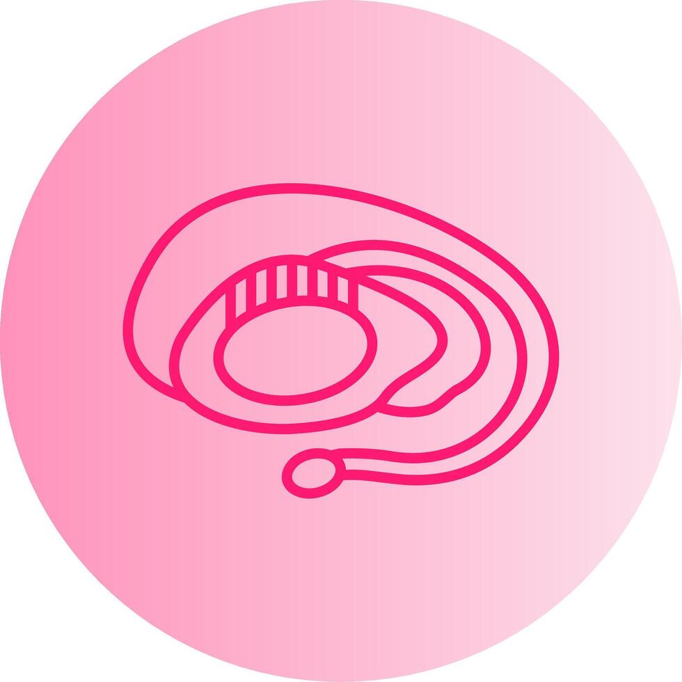 Basal Ganglia Gradient Circle Icon vector