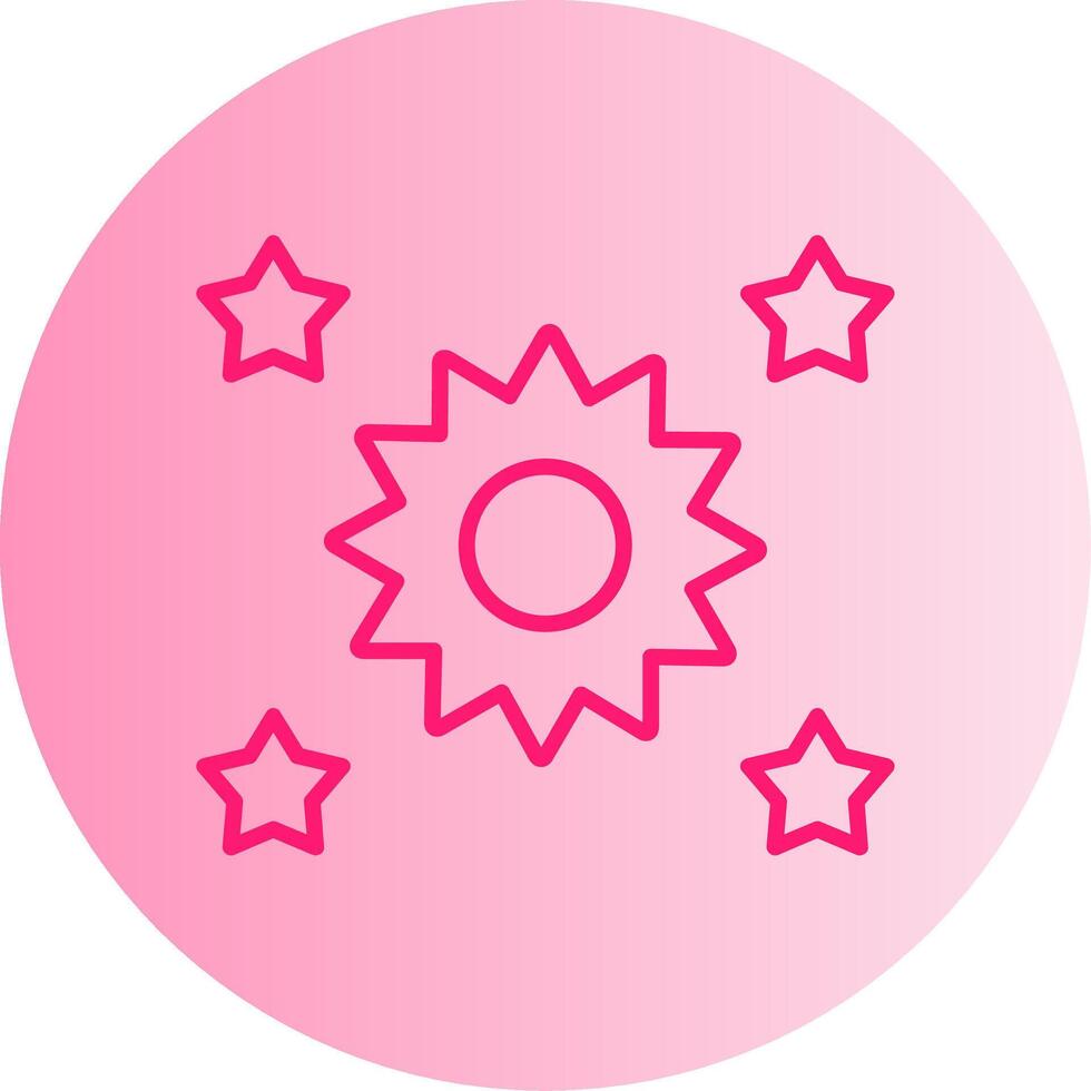 Star Gradient Circle Icon vector