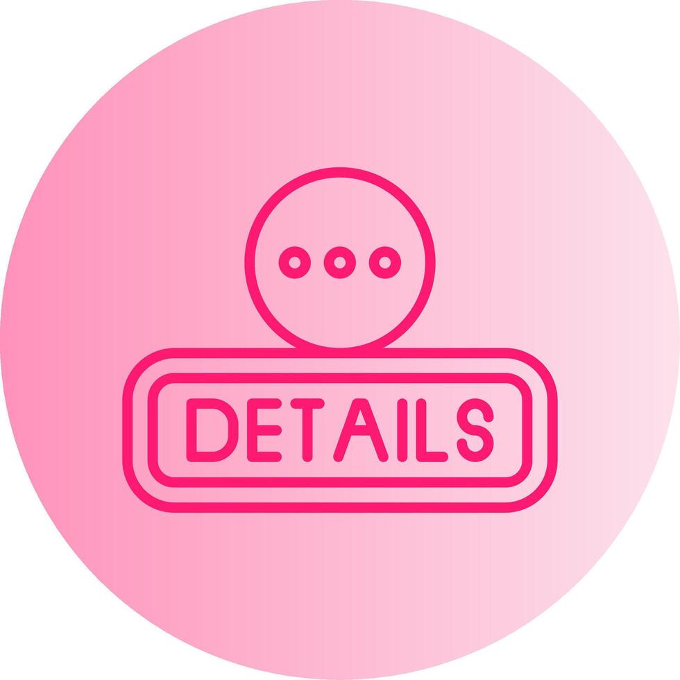 Details Gradient Circle Icon vector