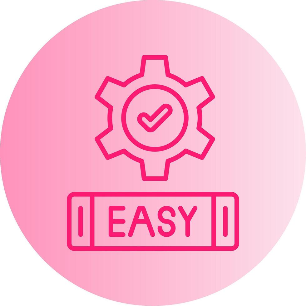 Easy Gradient Circle Icon vector