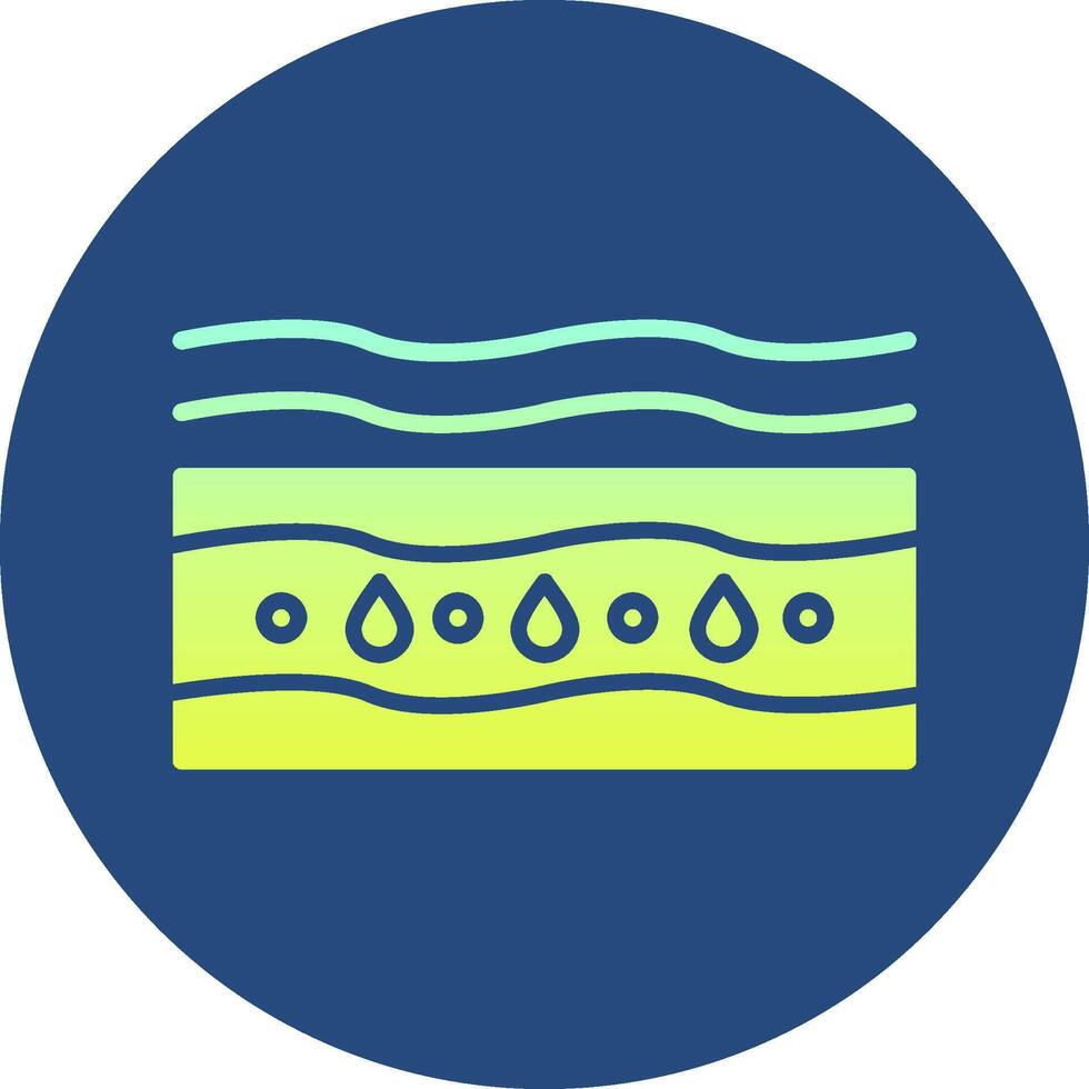 Moisturizing Gradient Circle Icon vector