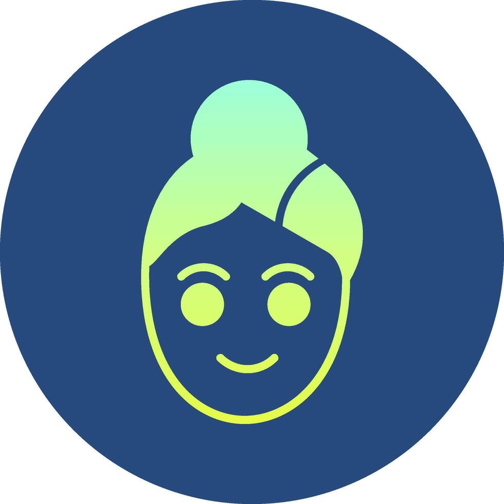 Spa Gradient Circle Icon vector