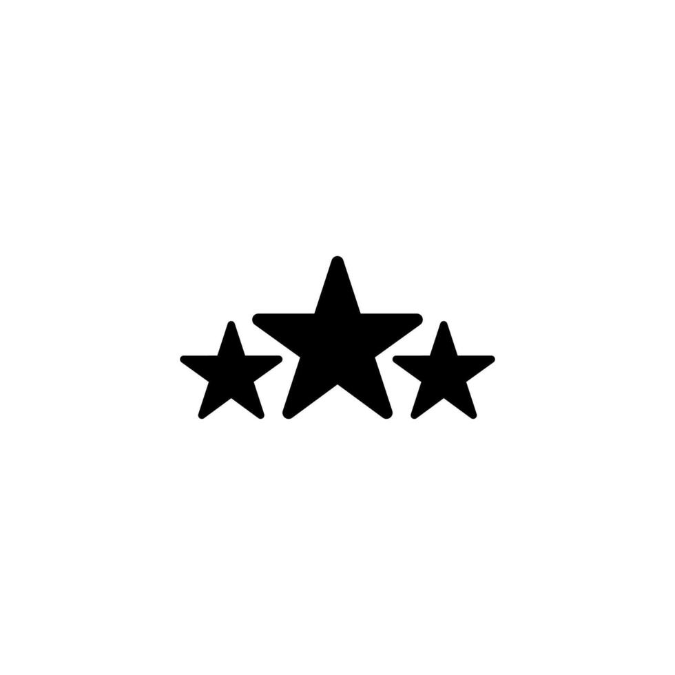 3 star icon. Star icon vector