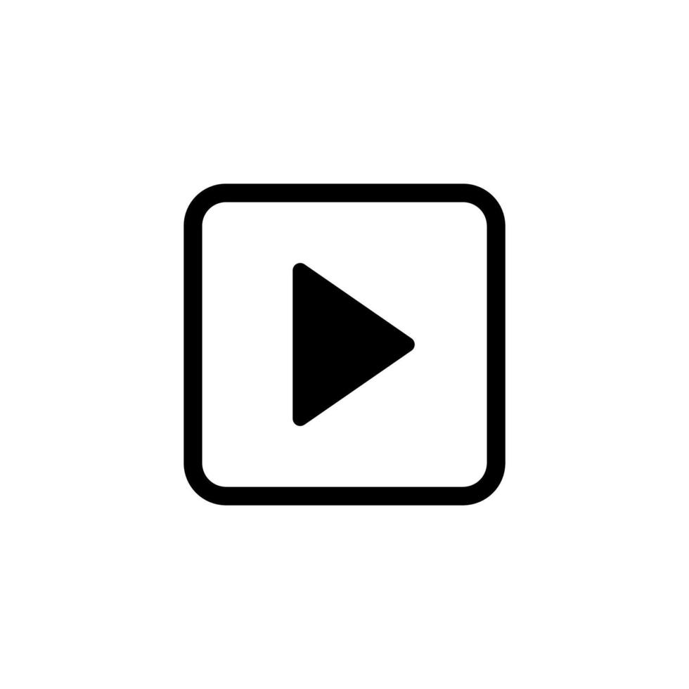 Play icon. Start icon vector