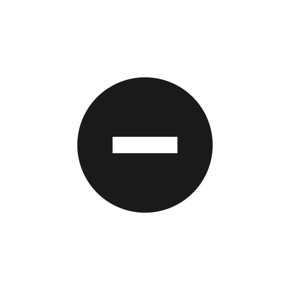Minus icon. Remove icon. vector