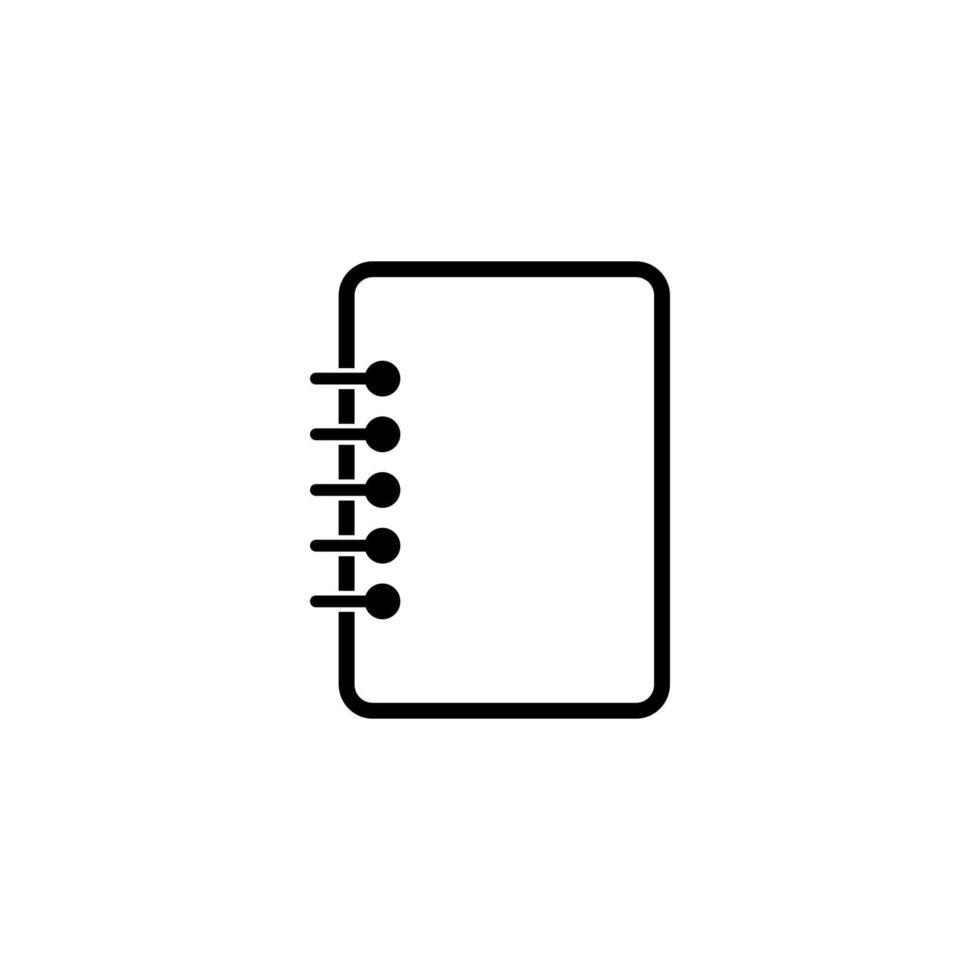 Notebook icon. Book icon vector