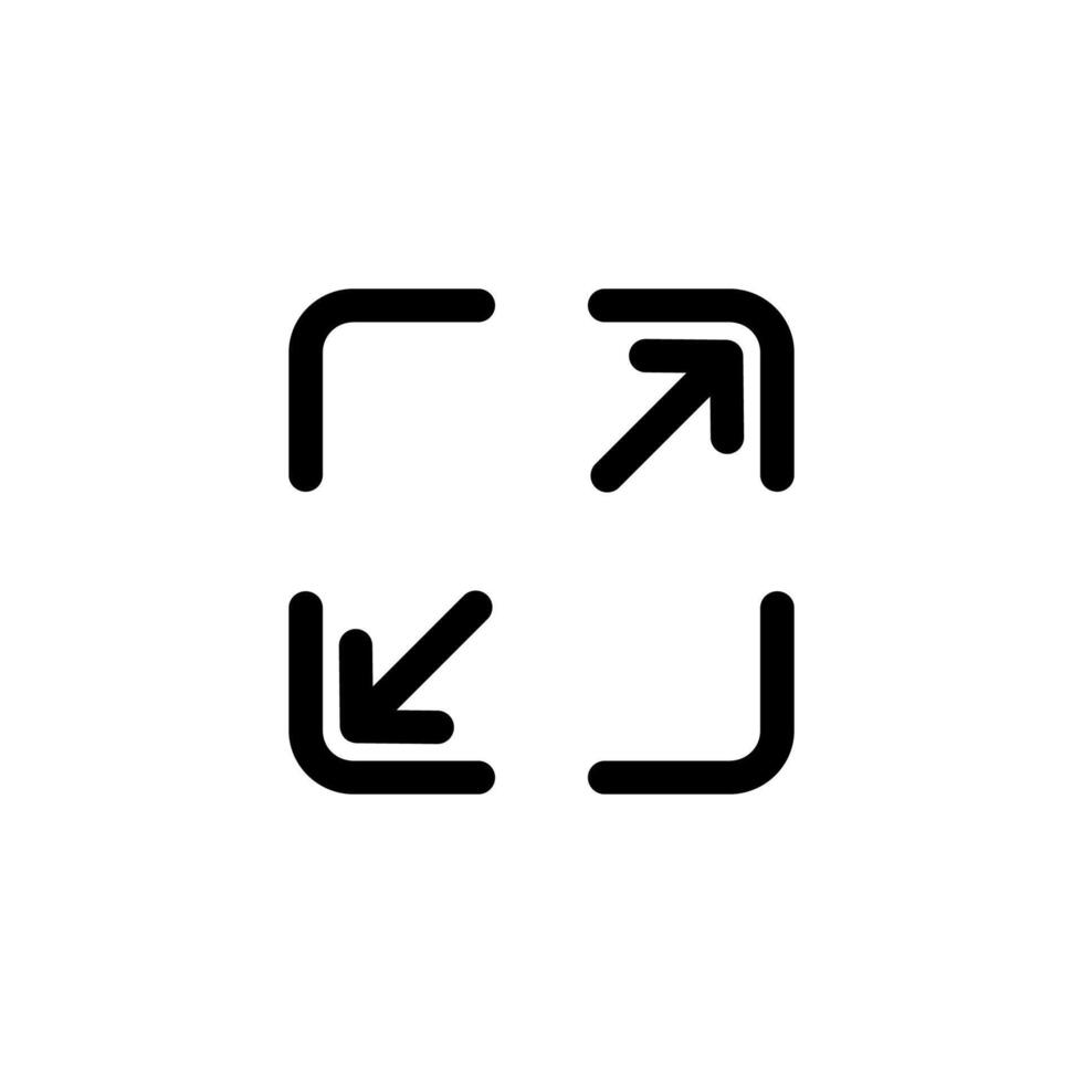 Expand icon. Full screen vector