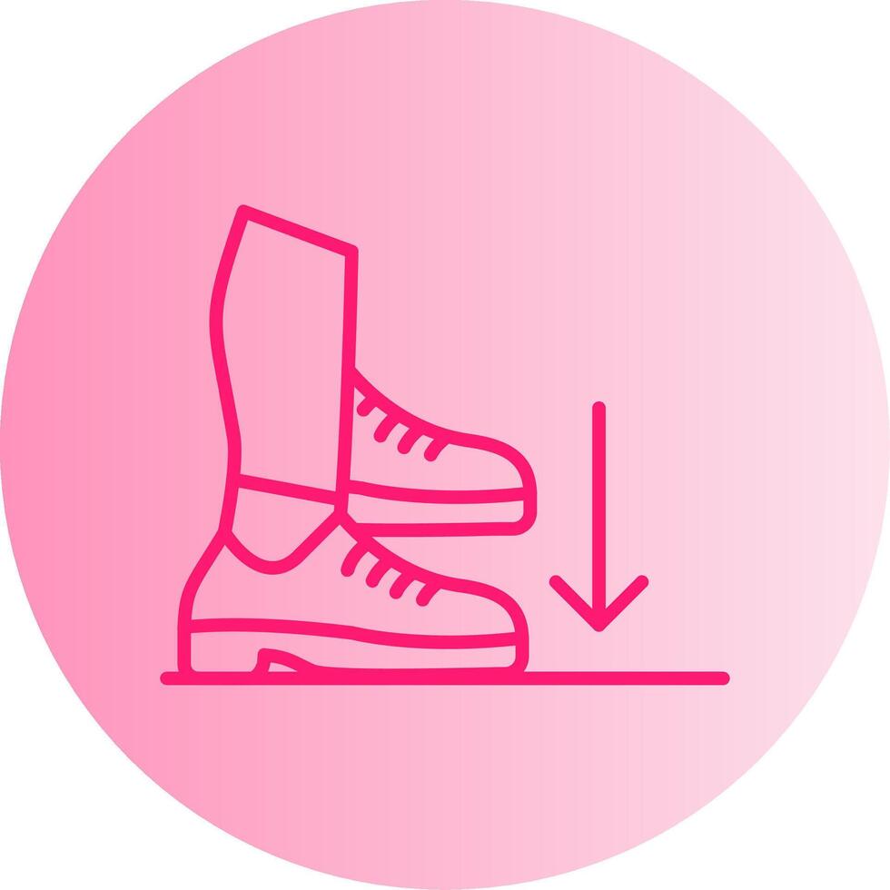 Stamp Gradient Circle Icon vector