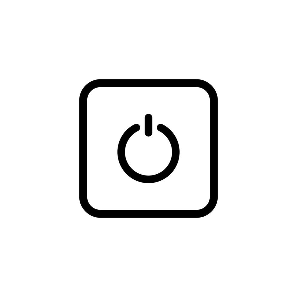 Power button icon vector