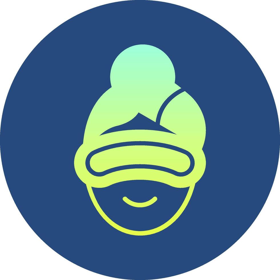 Eye Mask Gradient Circle Icon vector