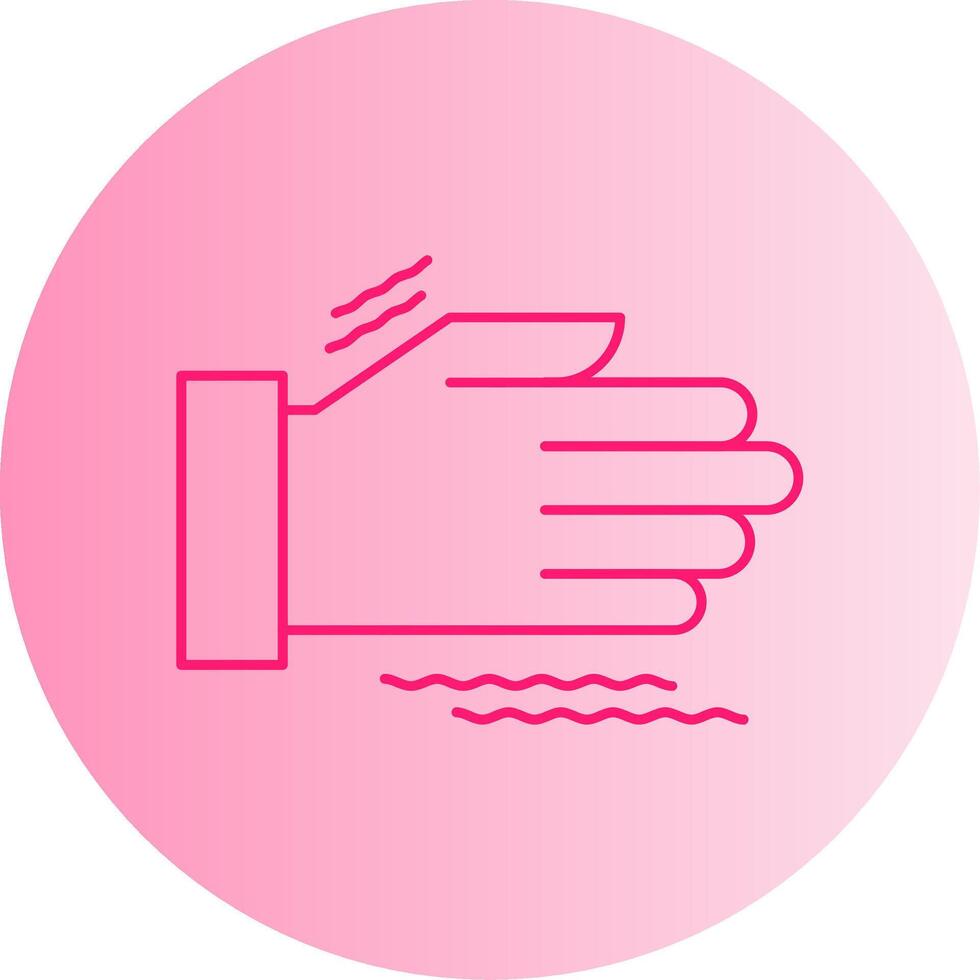 Tremor Gradient Circle Icon vector