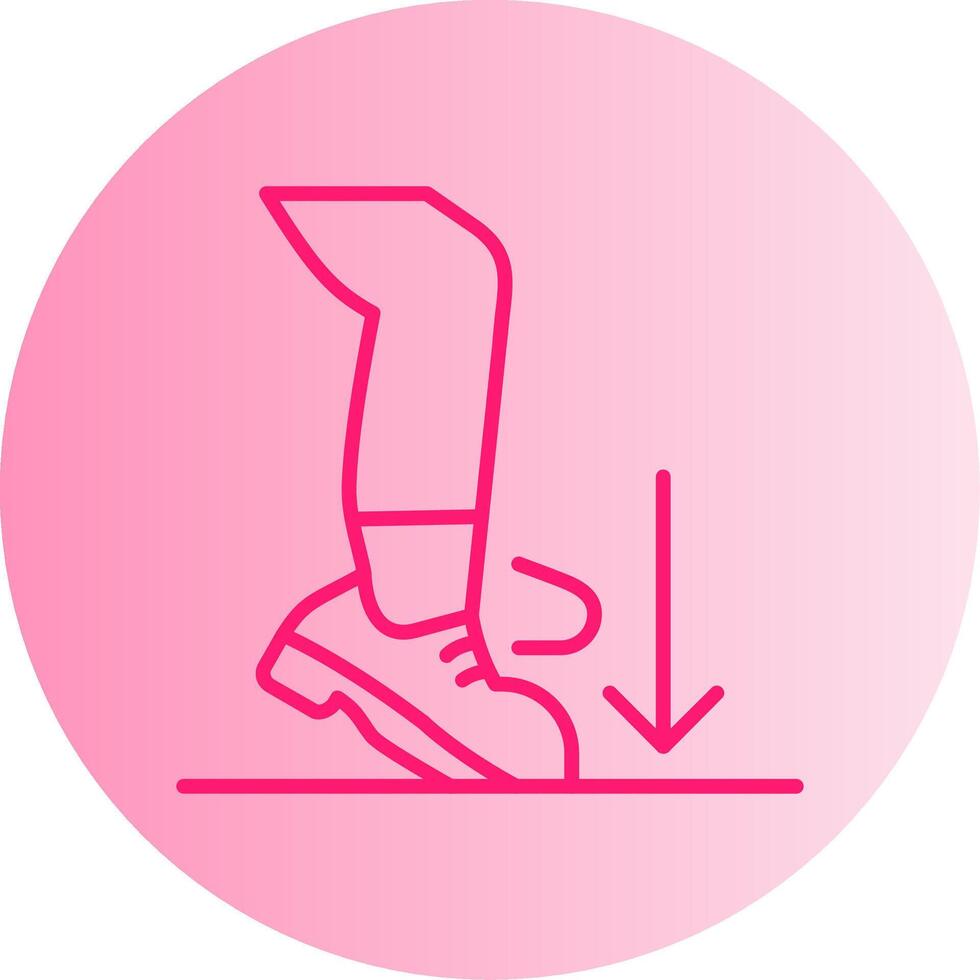 Ball Dig Gradient Circle Icon vector