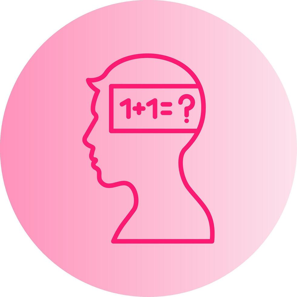 Parkinson Gradient Circle Icon vector