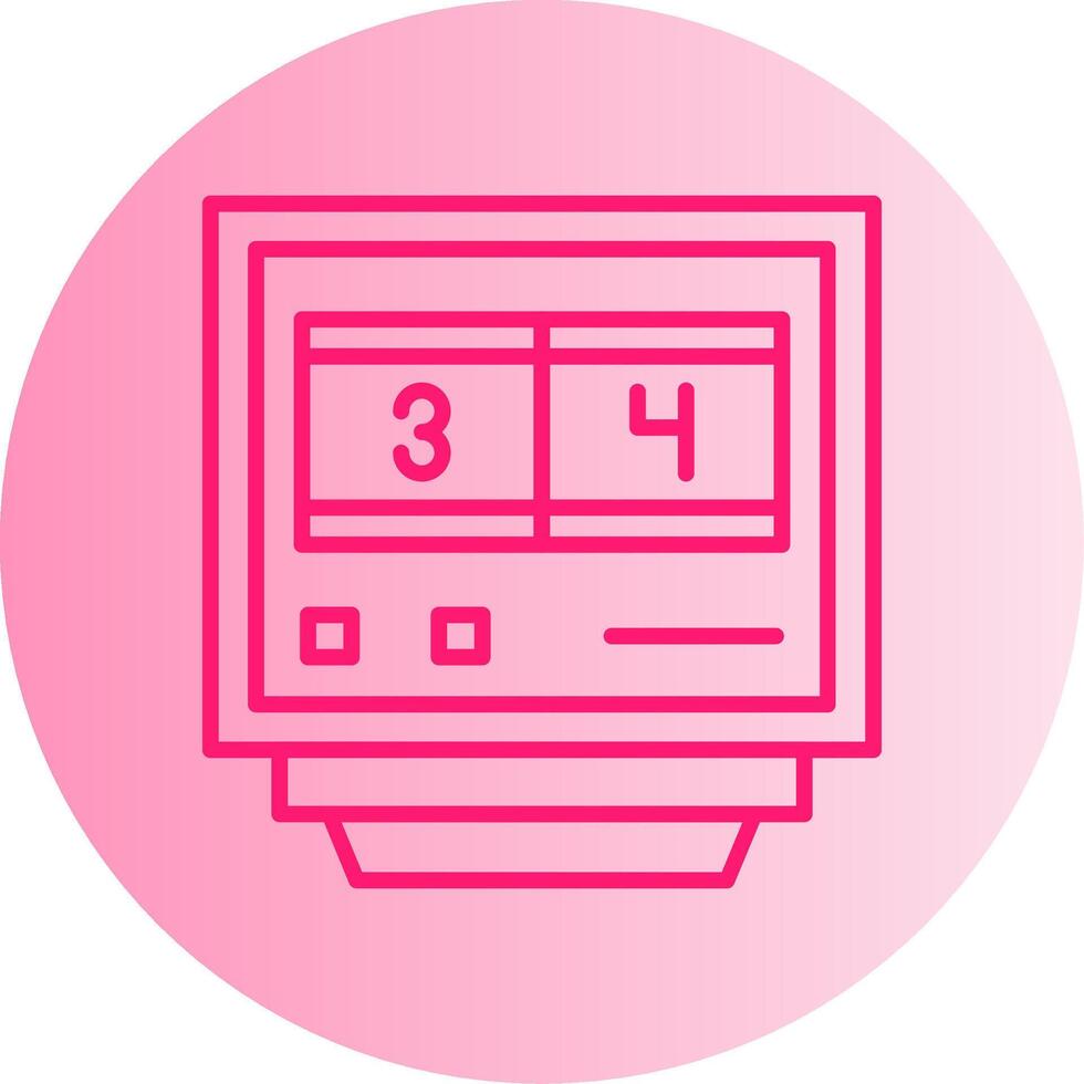 Lap Counters Gradient Circle Icon vector