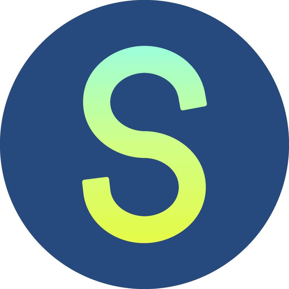 Capital S Icon vector