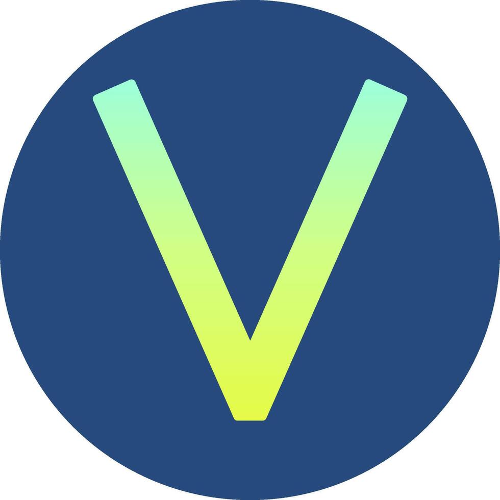 Capital V Icon vector