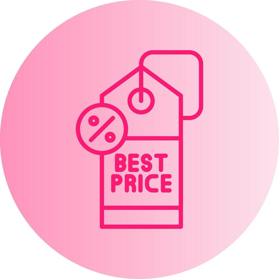 Best Price Gradient Circle Icon vector