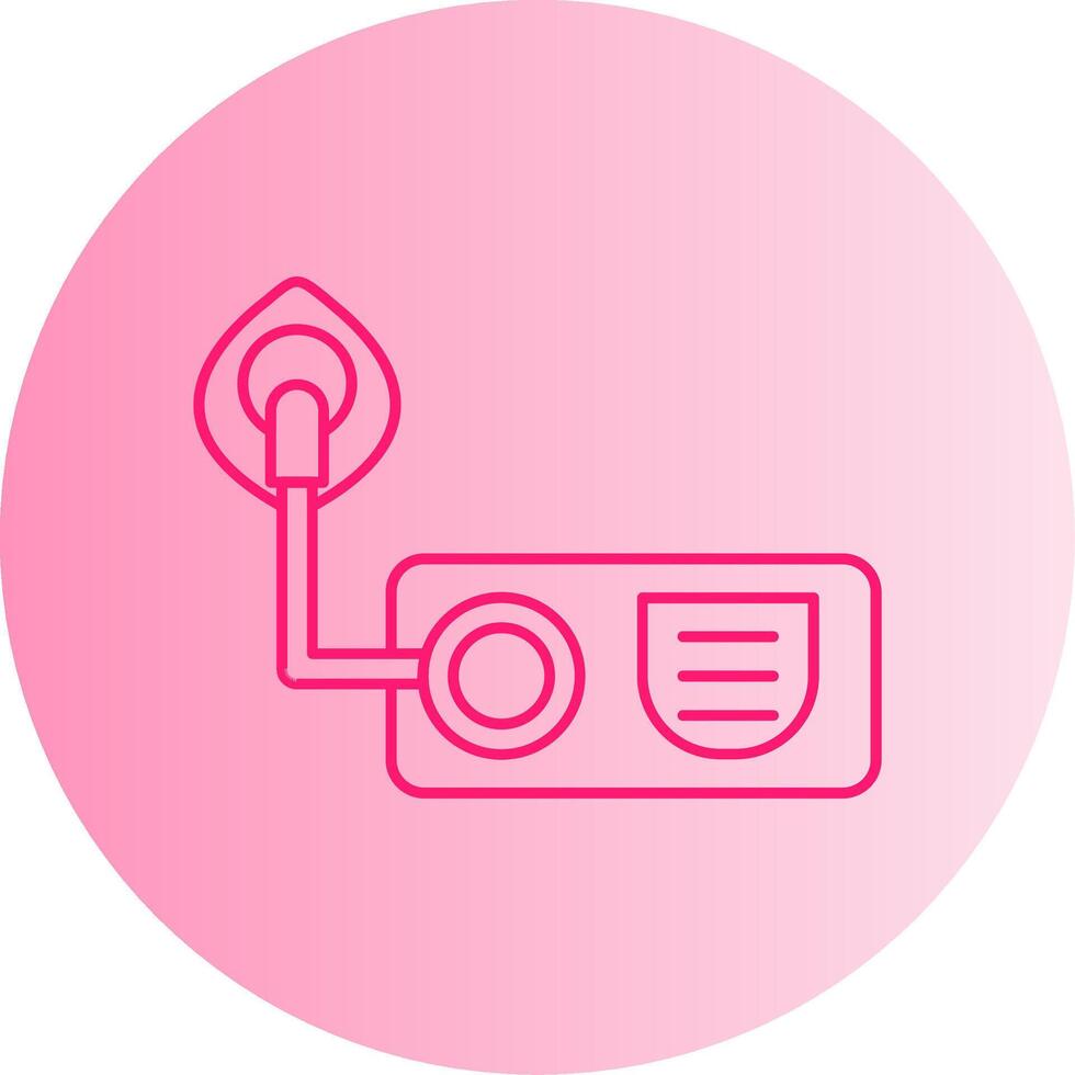Oxygen Gradient Circle Icon vector