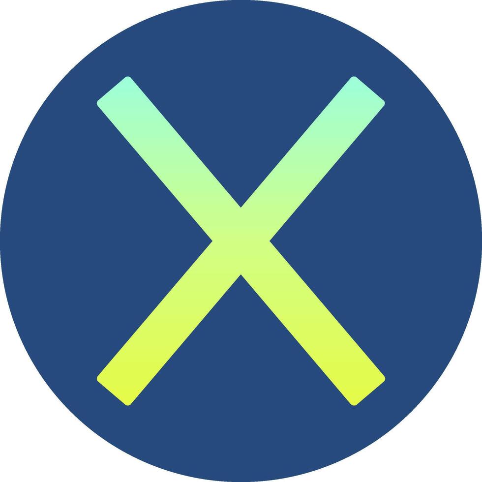 Capital X Icon vector