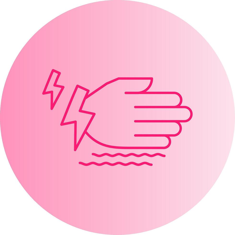 Tremor Gradient Circle Icon vector