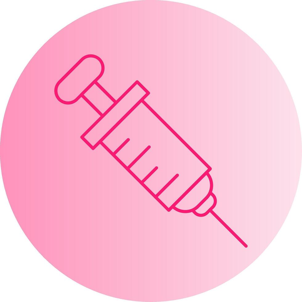 Injection Gradient Circle Icon vector