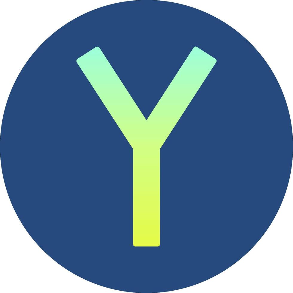 Capital Y Icon vector