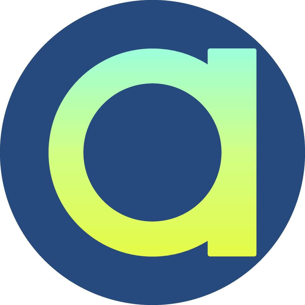 Small a Icon vector