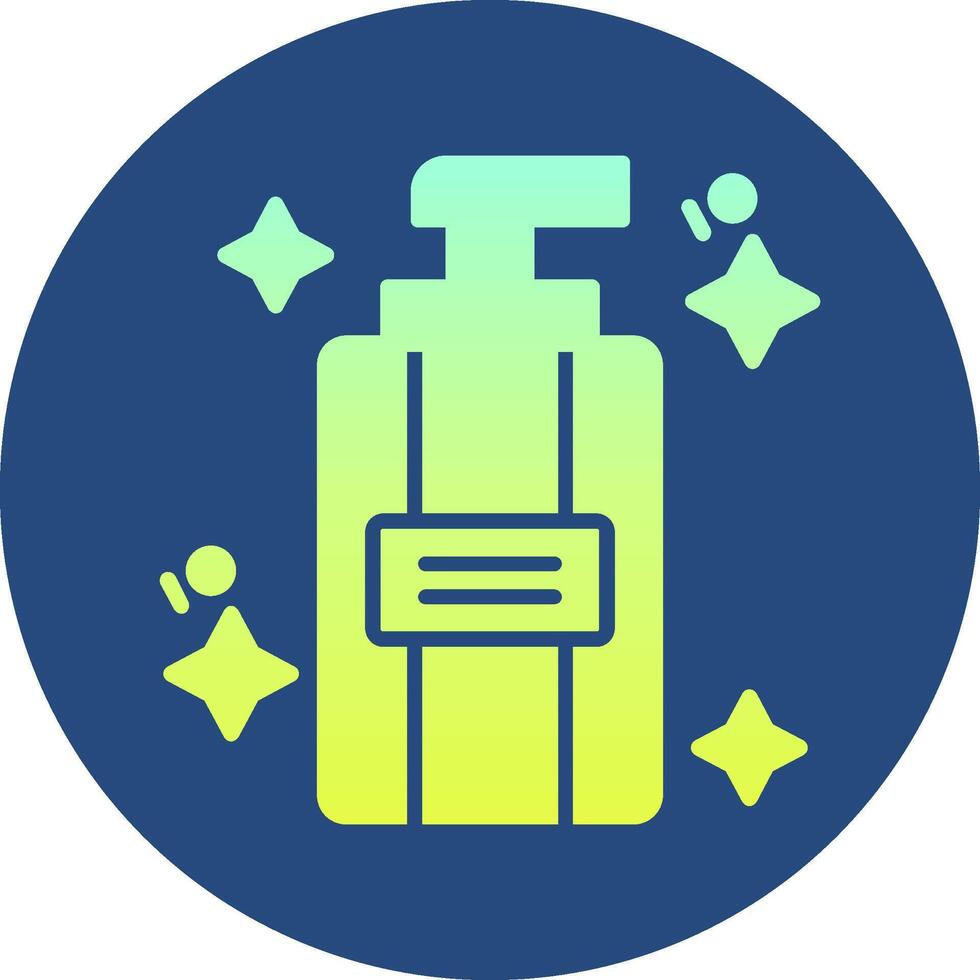 Facial Cleansing Gradient Circle Icon vector