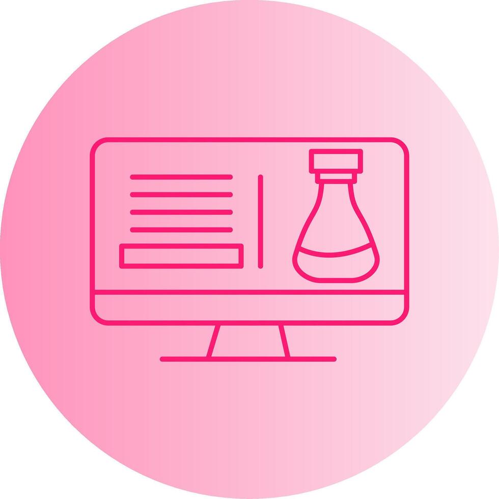 Science Class Gradient Circle Icon vector