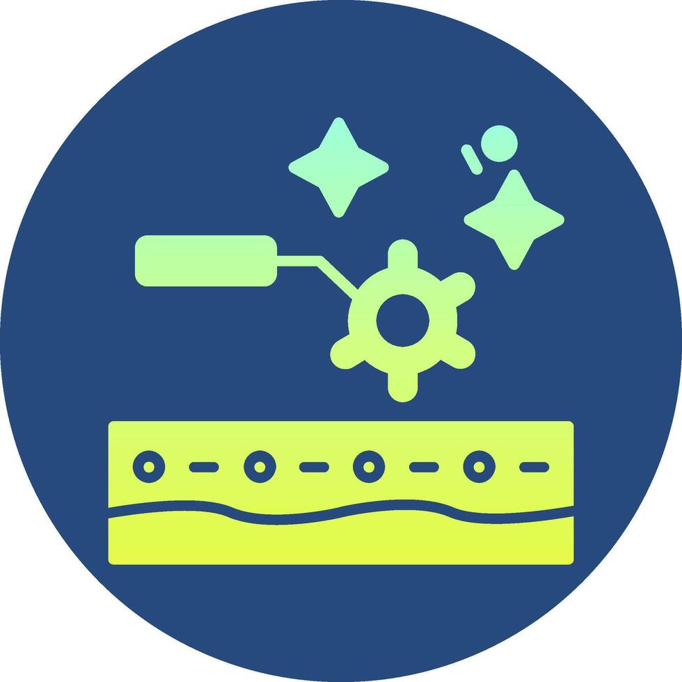 Lifting Gradient Circle Icon vector
