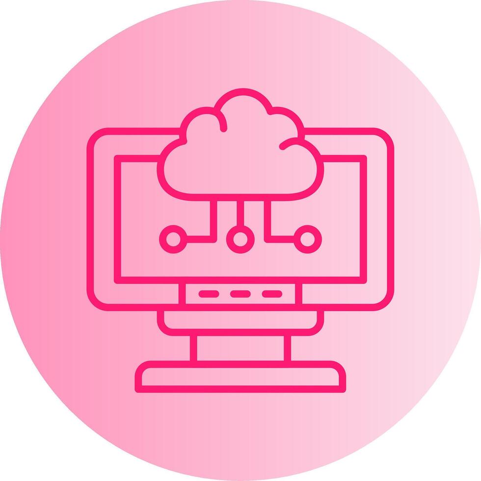 Cloud Computing Gradient Circle Icon 47474751 Vector Art at Vecteezy