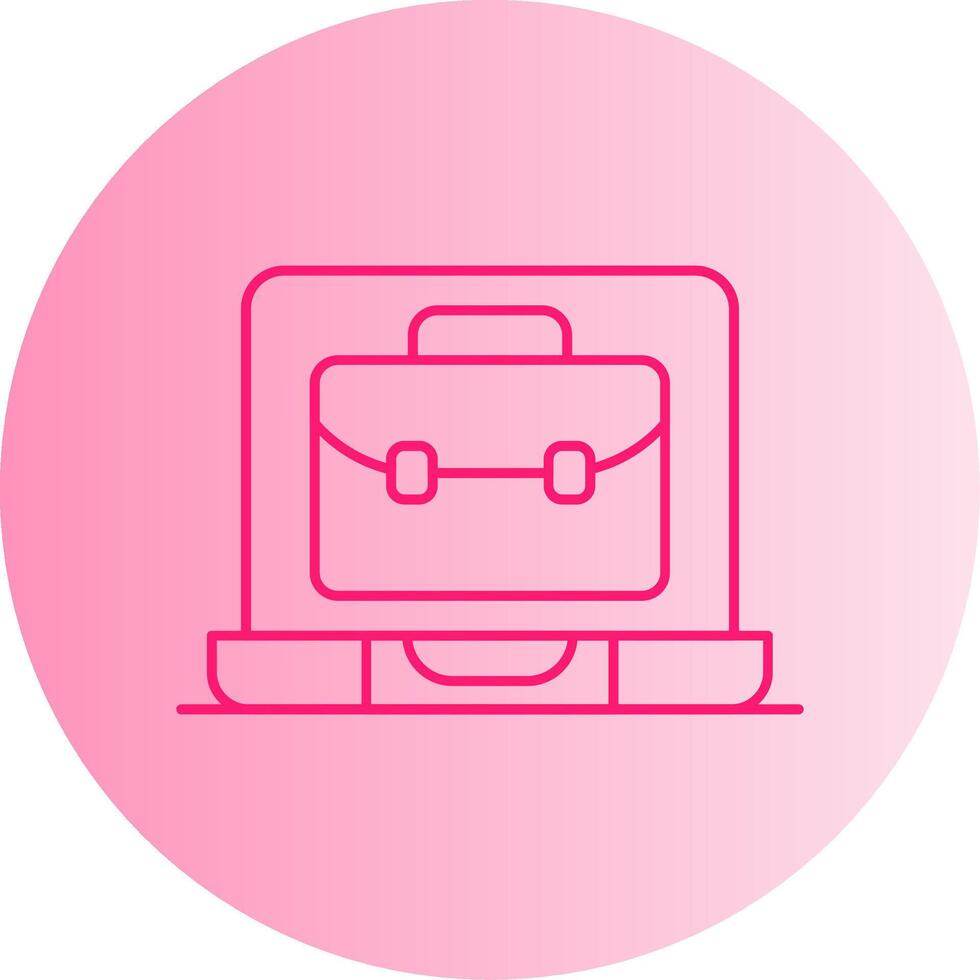 OnGradient Circle Portfolio Gradient Circle Icon vector
