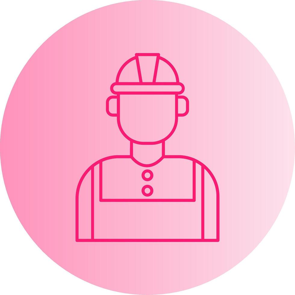 Technician Gradient Circle Icon vector
