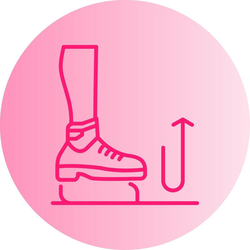 Stomp Gradient Circle Icon vector