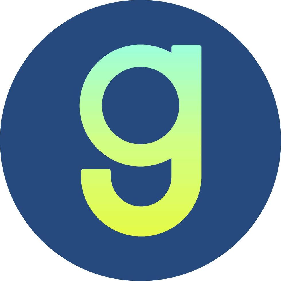 Small g Icon vector