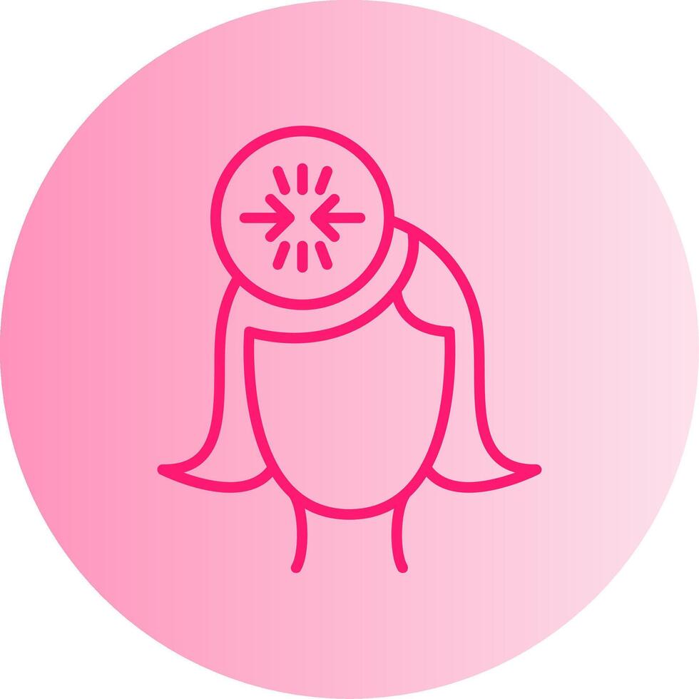 Conflict Gradient Circle Icon vector