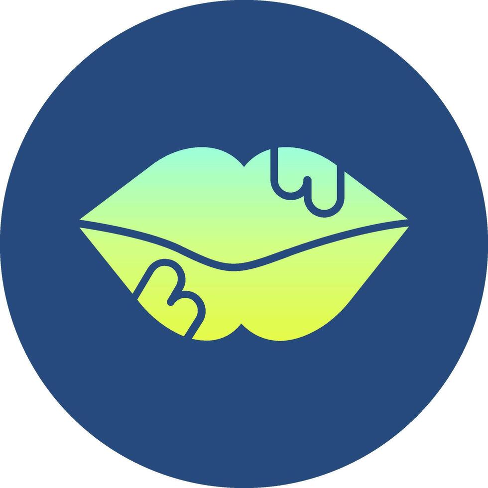 Herpes Gradient Circle Icon vector