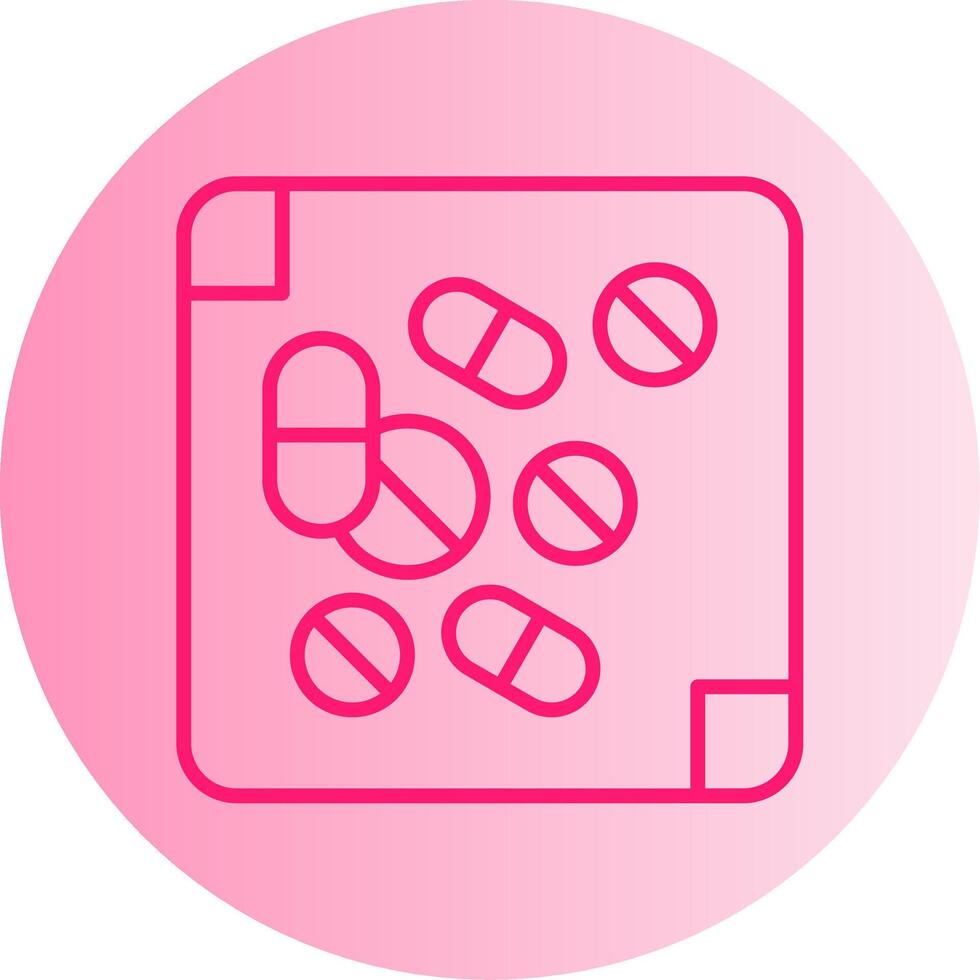 Medicine Gradient Circle Icon vector